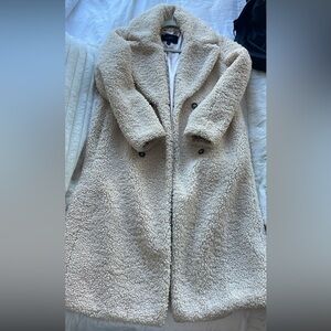 J crew teddy topcoat